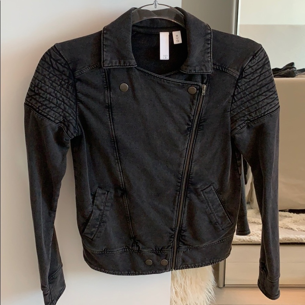 Black moto jacket